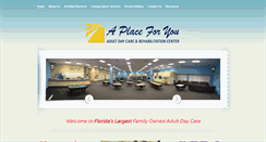 Desktop Screenshot of aplaceforyouadultdaycare.com